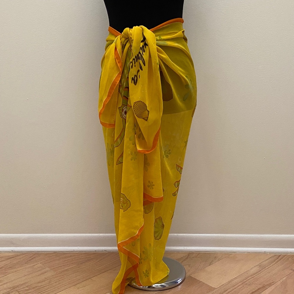 Yellow Floral Sarong
